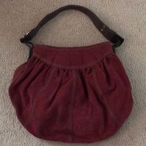 Lucky Brand Bags - Lucky Brand Maroon suede hobo bag Lucky Brand Bags - Lucky Brand Maroon suede hobo bag